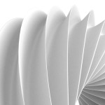 White Abstract Geometric Figure Background. 3d Render Illustration